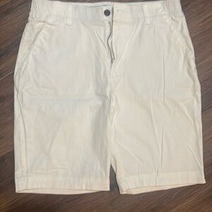 White cargo shorts